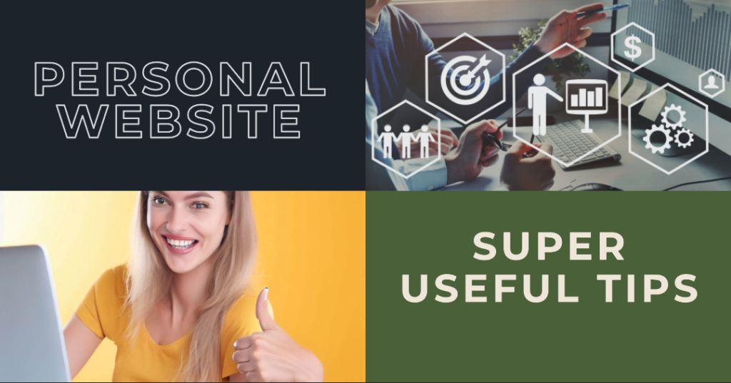 feature image for super useful tips for personal website